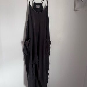 FP Movement by Free People Black Jumpsuit Hot Shot Onesie Size M